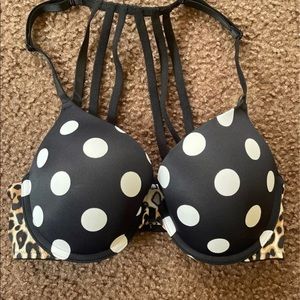 Pink Victoria secret push up bra